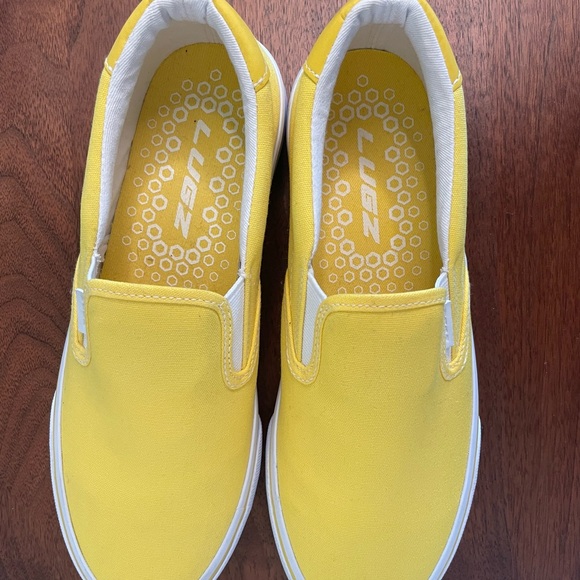Lugz Yellow Athletic Slip-On Shoes with Canvas Upper - Picture 7 of 9